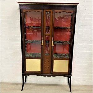 Edwardian Mahogany Inlaid Display Cabinet
