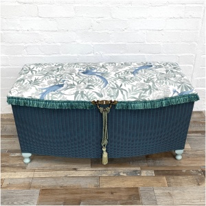 Vintage Lloyd Loom Ottoman