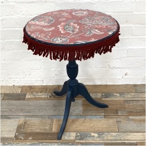 Vintage Wine Table With Glass Top