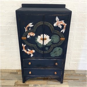 Reclaimed Salvaged Style Oak Linen Cupboard