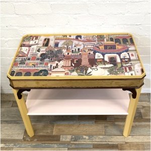 Vintage Side Table With Shelf Below